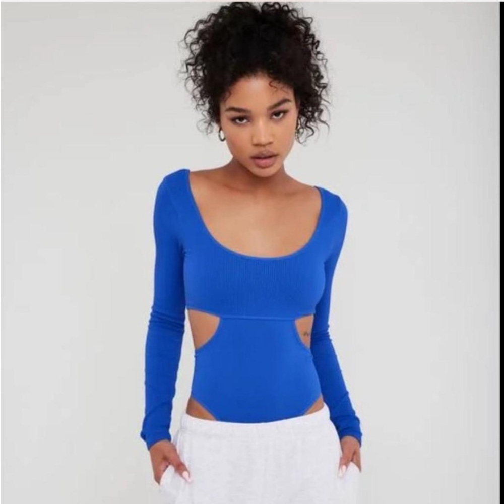 Garage Royal Blue Long Sleeve Women’s Bodysuit